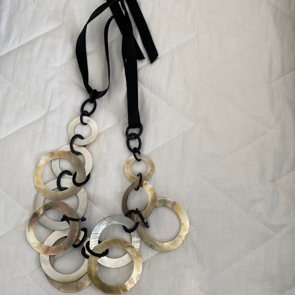 Kelly Wearstler designed mother of pearl necklace
